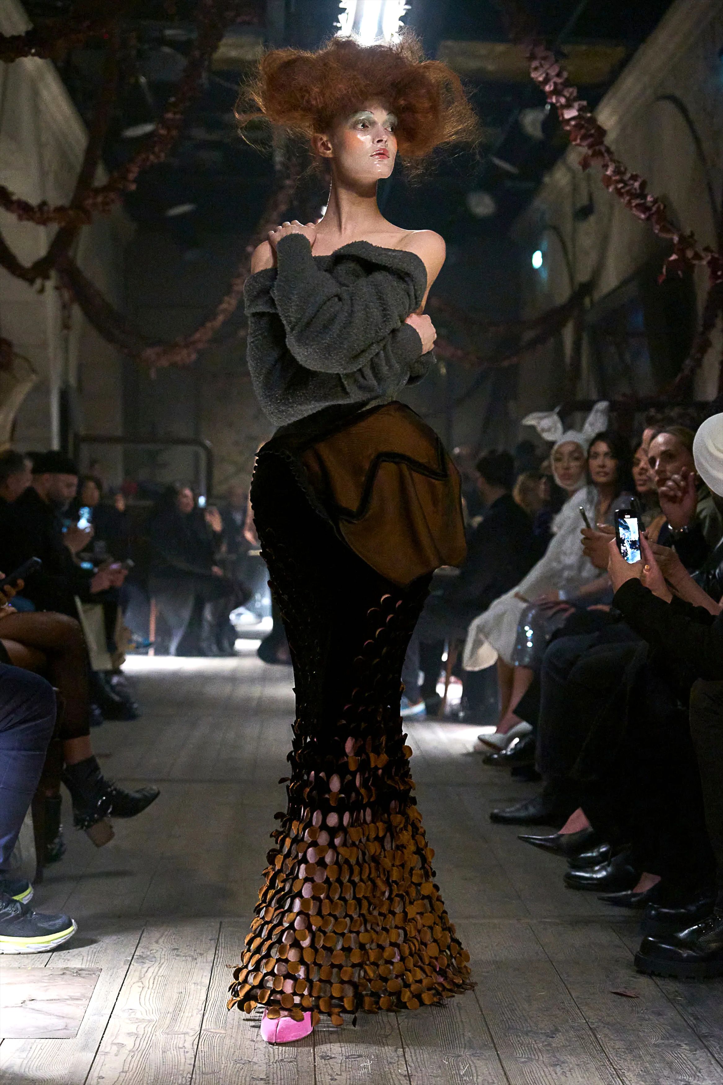 John Galliano's couture collection for Maison Margiela was fantastical and theatrical, fittingly taking place under the first full moon of the year.