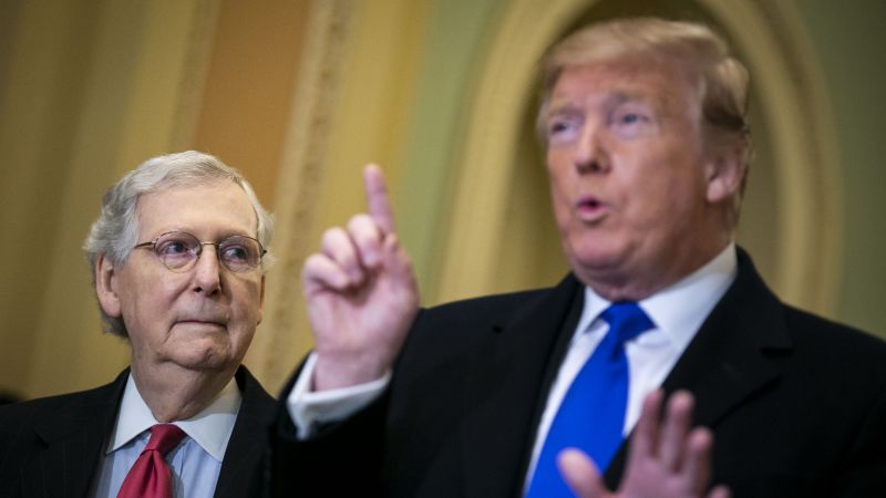 Тръмп поставя дилема пред лидерите на Републиканската партия в Сената след години на битка с Макконъл