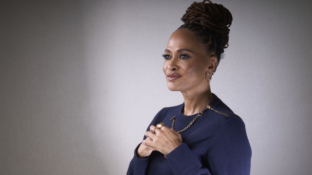 Director Ava DuVernay poses for a portrait to promote the film "Origin" on Tuesday, Dec. 5, 2023, in Beverly Hills, Calif. (AP Photo/Damian Dovarganes)