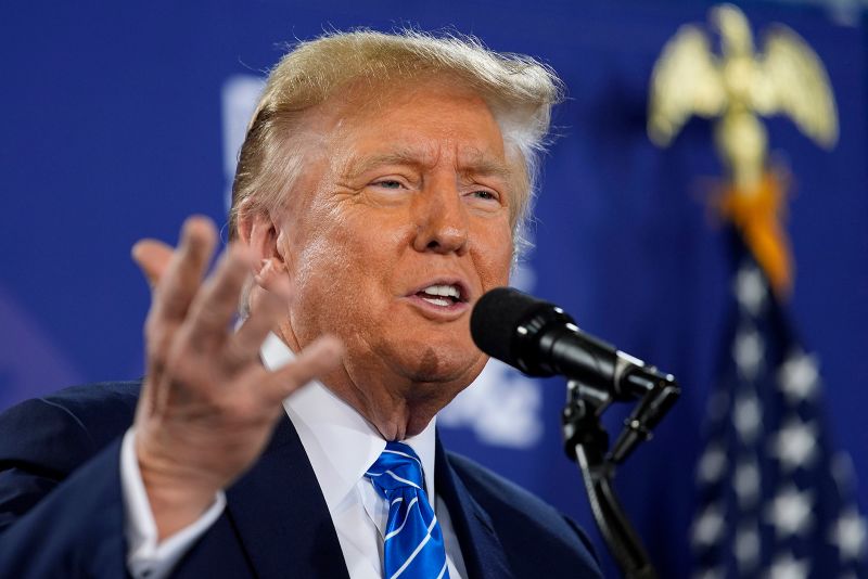 Republican presidential candidate former President Donald Trump speaks at a campaign event Saturday, Jan. 27, 2024, in Las Vegas.