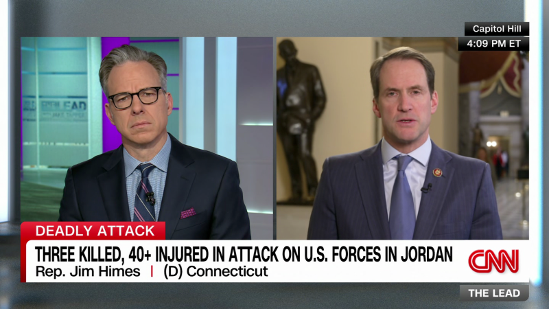 Rep. Himes calls for ‘very strong’ response to drone attack | CNN Politics