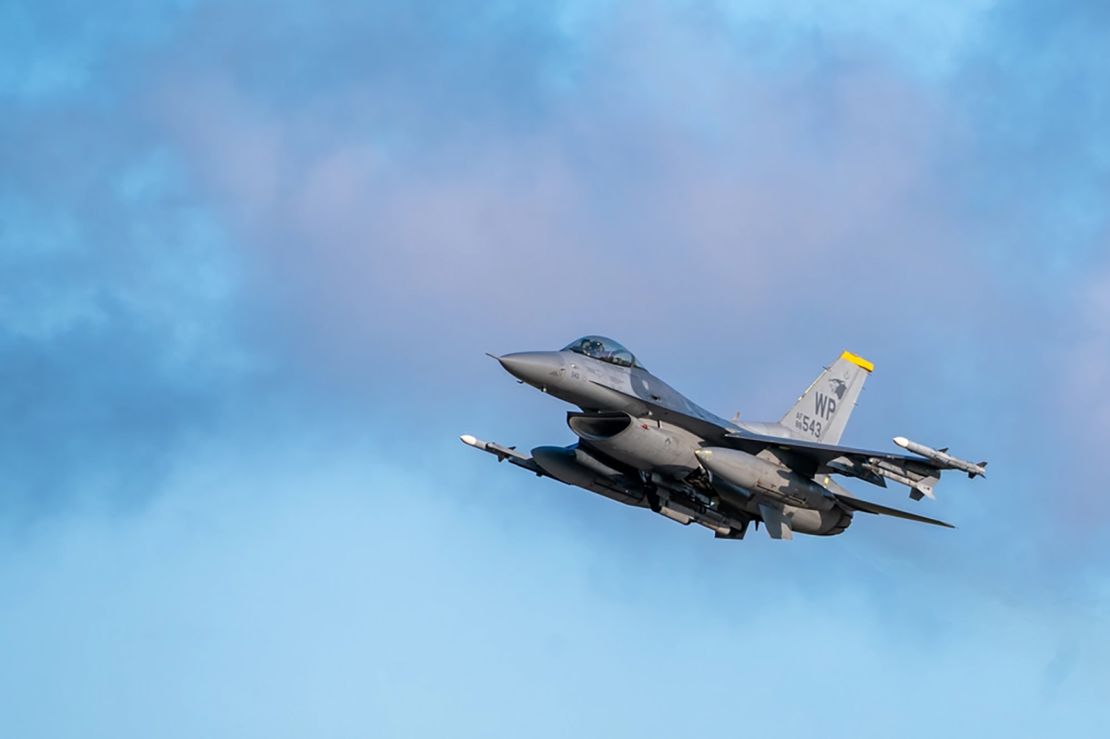 An F-16 Fighting Falcon assigned to the 80th Fighter Squadron takes off during Beverly Pack 23-3 at Kunsan Air Base, Republic of Korea, September 18, 2023.