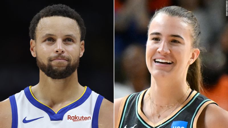 NBA All-Star Weekend: Steph Curry derrota Sabrina Ionescu e ganha a melhor cesta de três pontos no basquete
