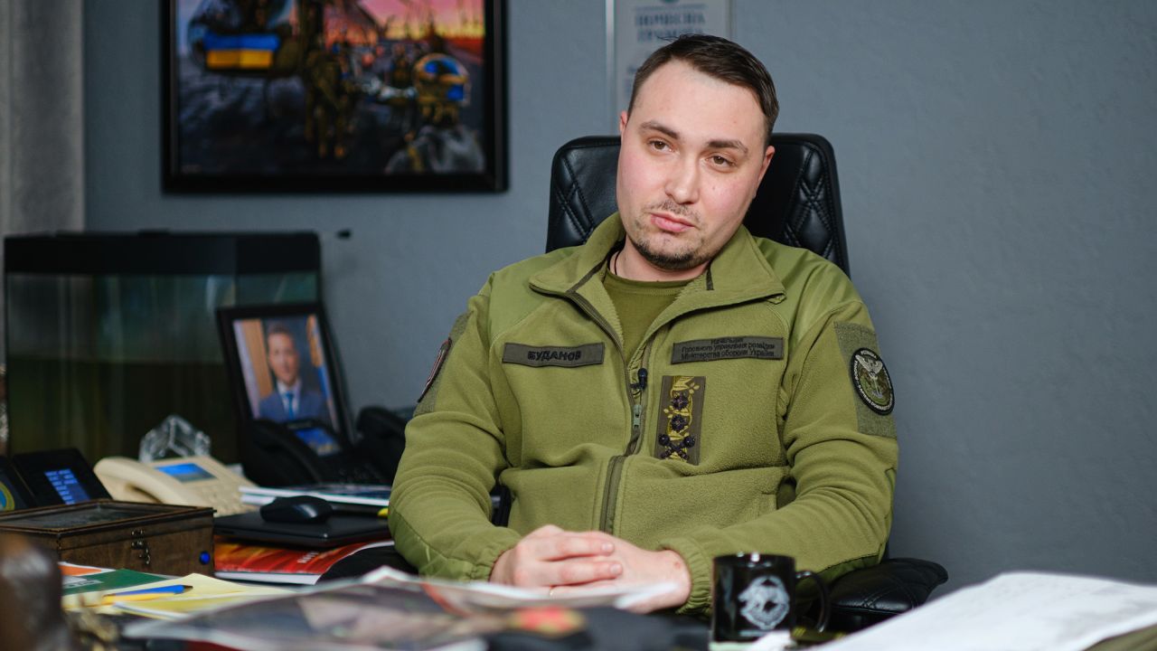 KYIV, UKRAINE -- APRIL 19: Chief of the Defence Intelligence of Ukraine Kyrylo Budanov gives an interview on April 19, 2023 in Kyiv, Ukraine. (Photo by Vitalii Nosach/Global Images Ukraine via Getty Images)