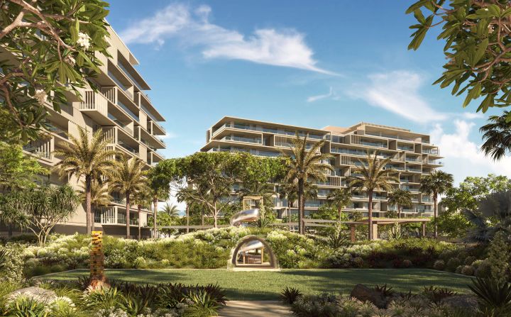 Six Senses Residences The Palm, Dubai (pictured in this digital rendering) will prioritize health with a 5,574-square-meter (60,000 square foot) wellness club, which includes a longevity clinic, IV lounge, a "bio-hacking" room and spa.