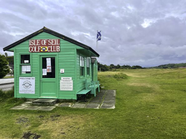The "golf hut" at Isle of Seil Golf Club, one of many Scottish links courses Hartsell adores that -- given their isolated locations -- allow golfers to put their green fees in an honesty box. 