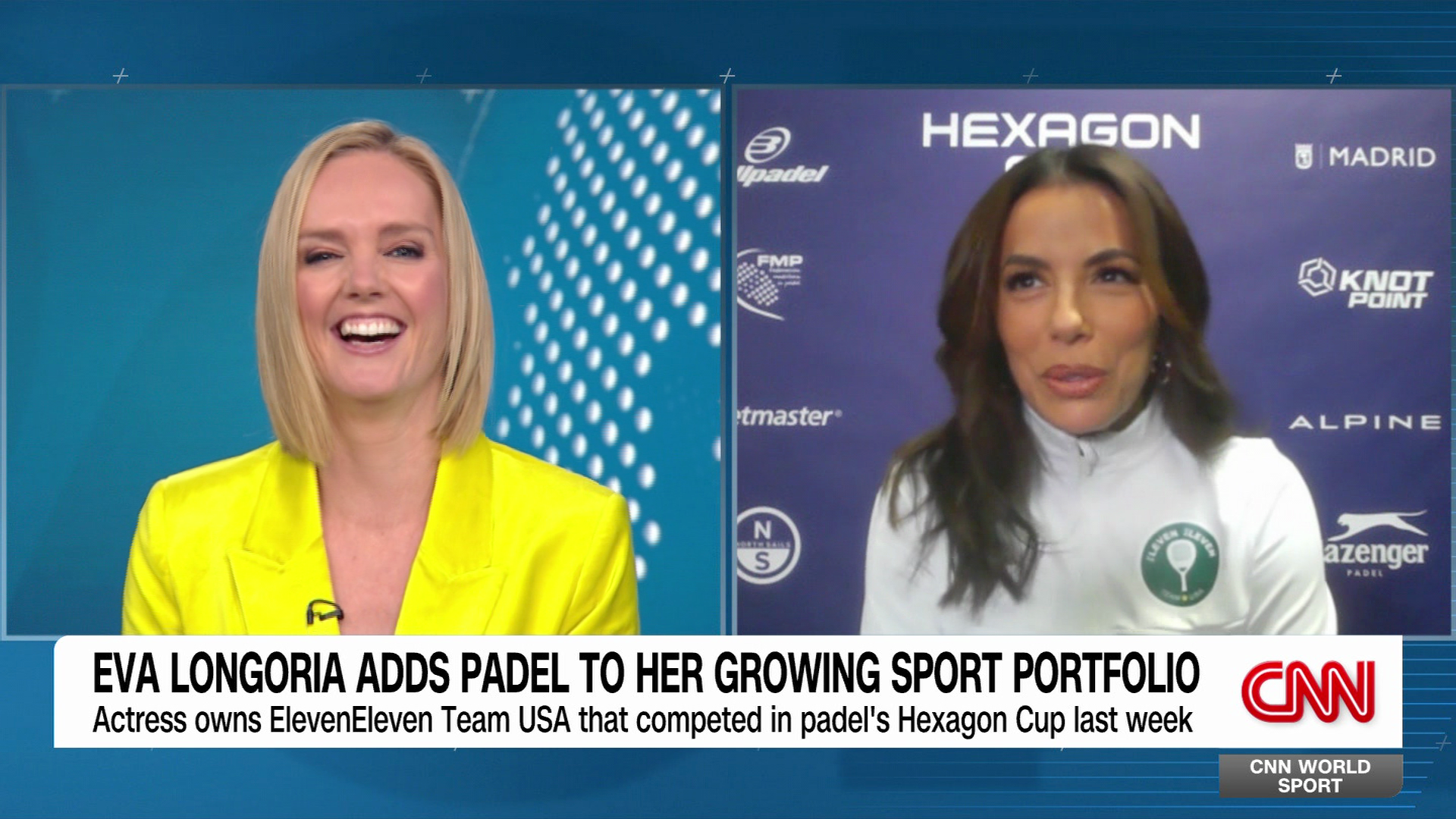 Eva Longoria discusses co-ownership of new padel team