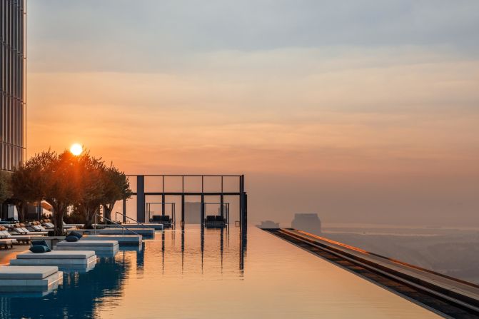 The unique bathing spot is open to hotel guests and One Za'abeel residents, although tourists and Dubai residents can gain access with a pool day pass, starting from 1,000 dirhams ($272) per person.