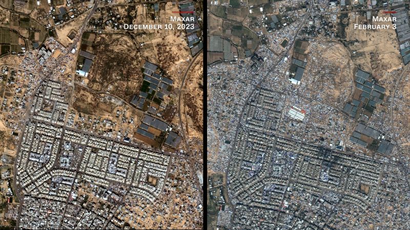 Video: What the south of Gaza looks like now in satellite images