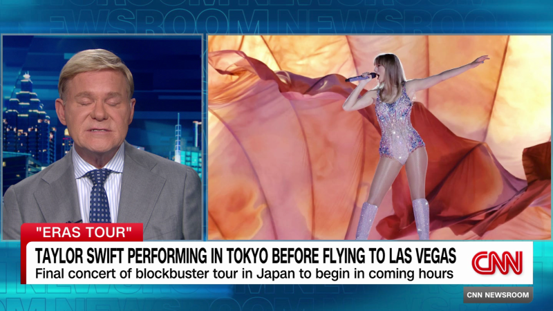 Taylor Swift performing in Tokyo before flying to Las Vegas