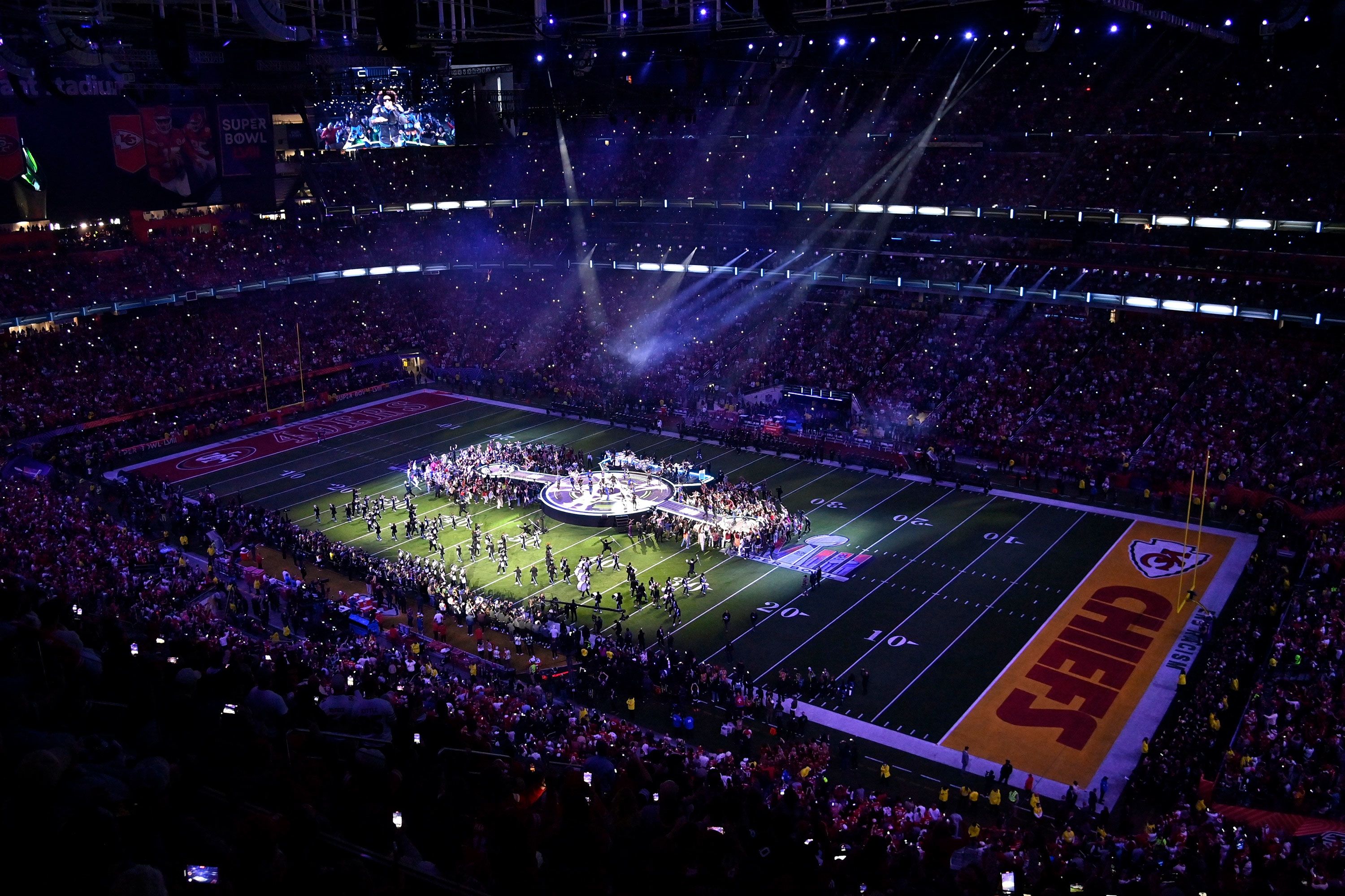 Allegiant Stadium is hosting the Super Bowl for the first time.