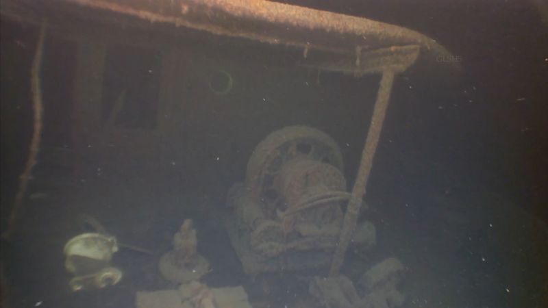 See underwater footage of World War II-era shipwreck