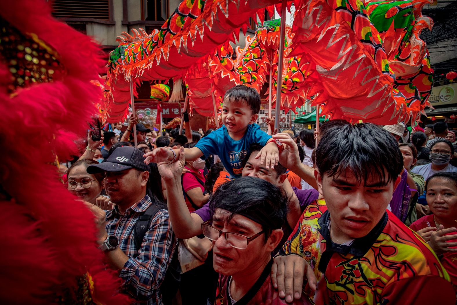 People celebrate Lunar New Year in Manila, Philippines, on Saturday, February 10. <a href="index.php?page=&url=http%3A%2F%2Fwww.cnn.com%2F2024%2F02%2F08%2Fworld%2Fgallery%2Flunar-new-year-2024%2Findex.html" target="_blank">Millions of people across the world are celebrating Lunar New Year</a>, which is widely considered the most treasured festival on the Chinese calendar.