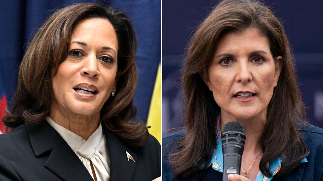 Kamala Harris Nikki Haley SPLIT for video