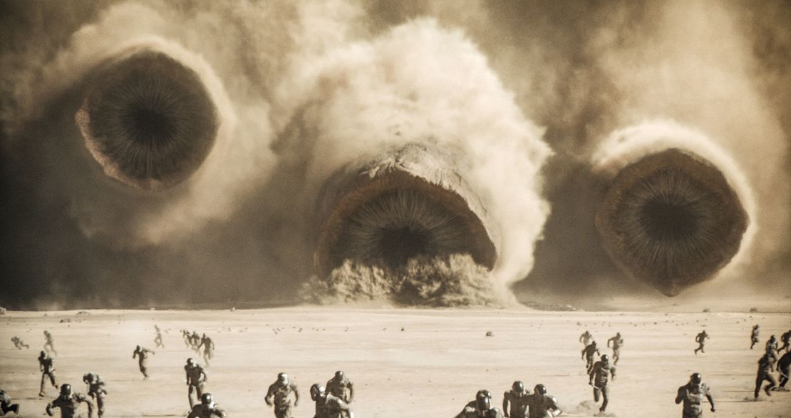 A sandworm from "Dune: Part Two."