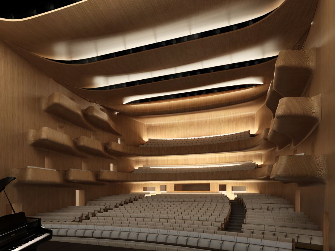 A rendering of the new National Theatre.