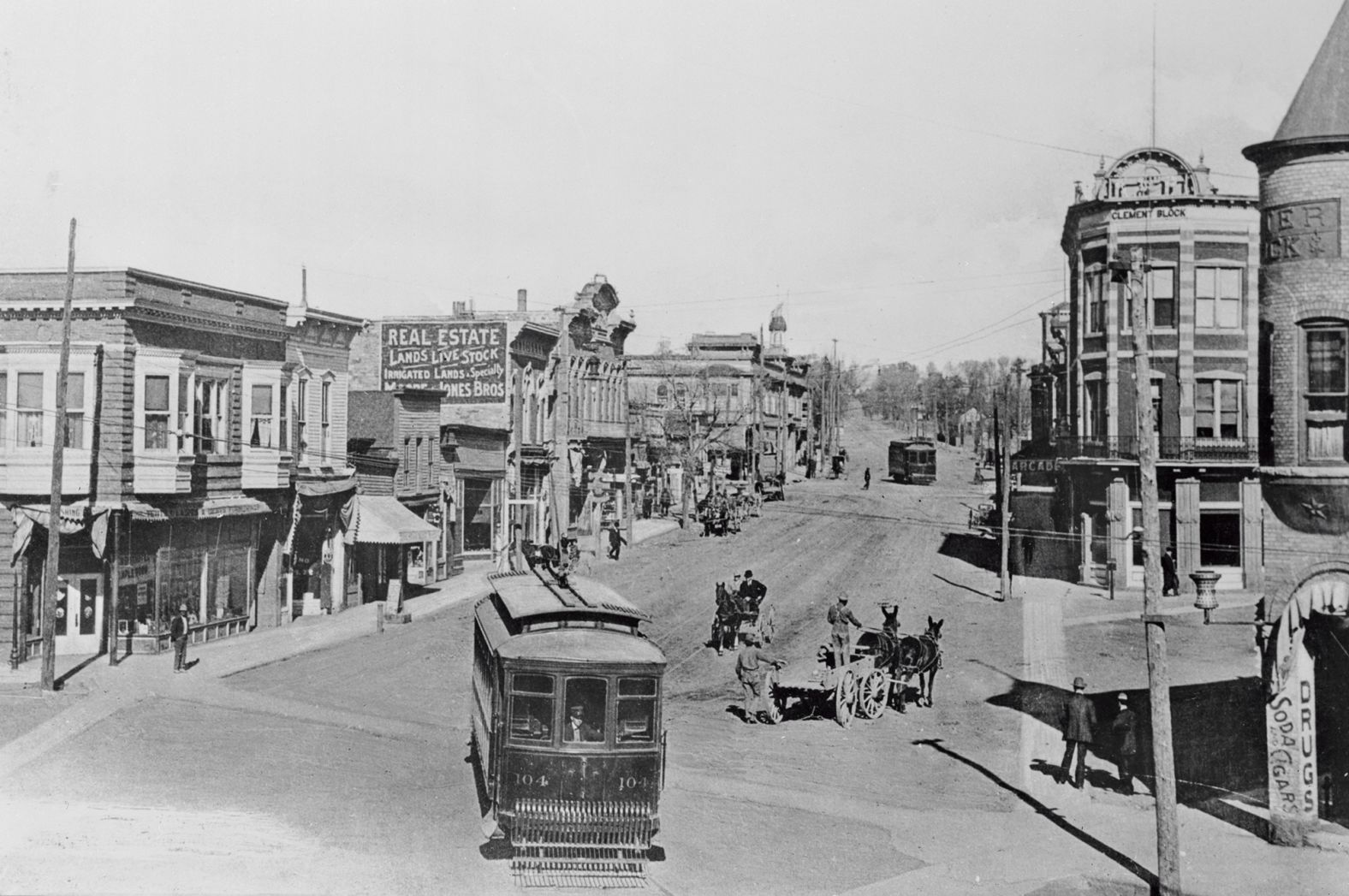 Las Vegas' business section, circa 1910.