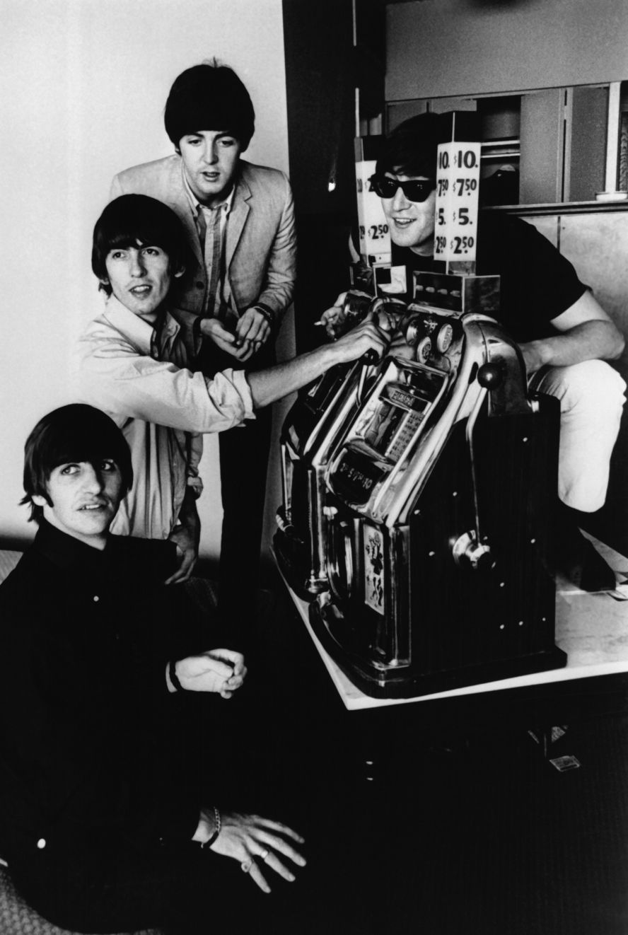 The Beatles — from left, Ringo Starr, George Harrison, Paul McCartney and John Lennon — visit Las Vegas in 1964. They played two shows at the Las Vegas Convention Center.