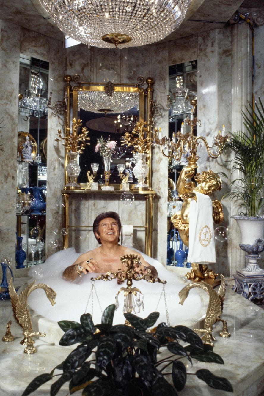 Liberace takes a bubble bath during a CBS television special that aired in 1978. The Las Vegas icon performed in the city for many years.
