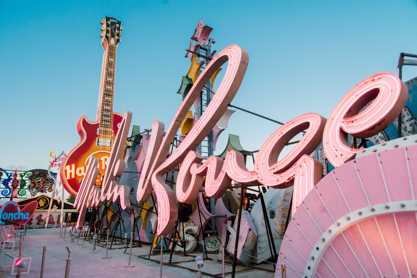 The Moulin Rouge sign is re-illuminated during a private event at The Neon Museum Boneyard in 2020. The Moulin Rouge hotel and casino closed in October 1955 after only six months of operation. It was themed after the Moulin Rouge in Paris and was the first hotel casino in Las Vegas to be desegregated. It also had the first line of Black dancers.