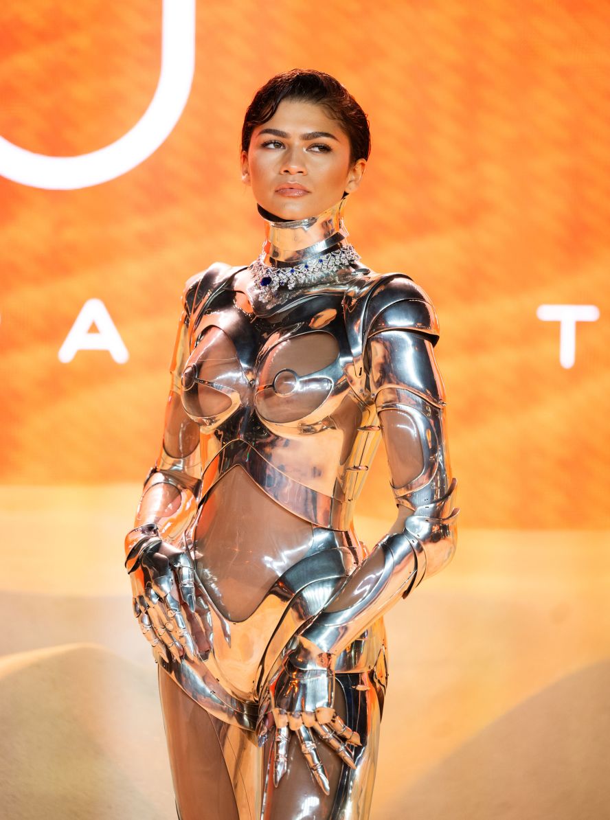Actress Zendaya attends the world premiere of "Dune: Part Two" in London on Thursday, February 15. <a href="index.php?page=&url=https%3A%2F%2Fwww.cnn.com%2F2024%2F02%2F15%2Fstyle%2Fdune-part-two-zendaya-red-carpet-fashion%2Findex.html" target="_blank">See more out-of-this-world looks from the movie's premiere</a>. 