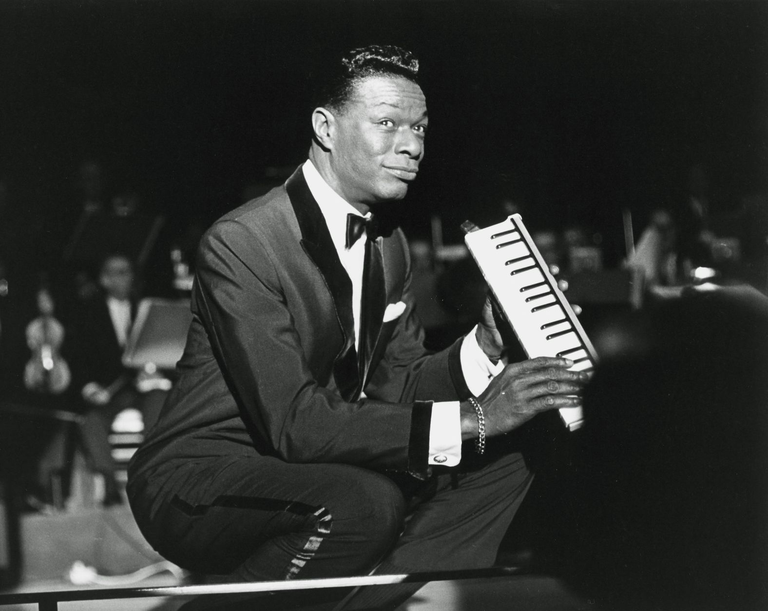 Nat King Cole performs at the Sands in 1962.