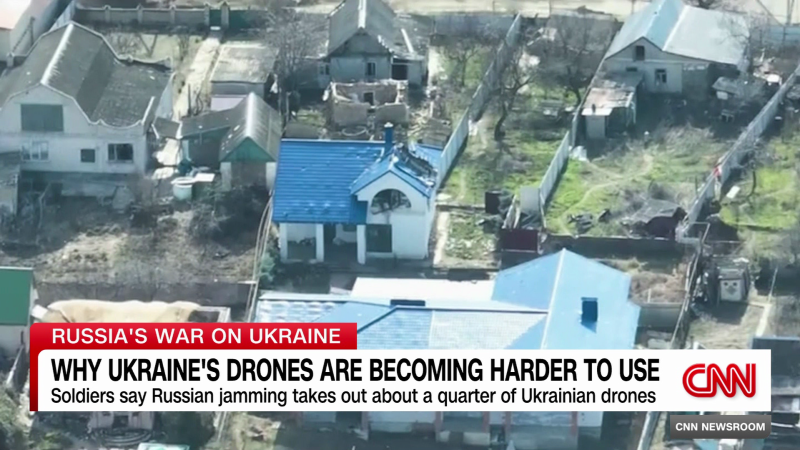 A rare look at the operations of a Ukrainian drone