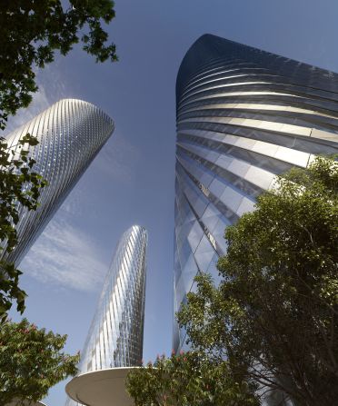 The tallest towers will be 301 meters (988 feet) high, making them the highest in Qatar. 