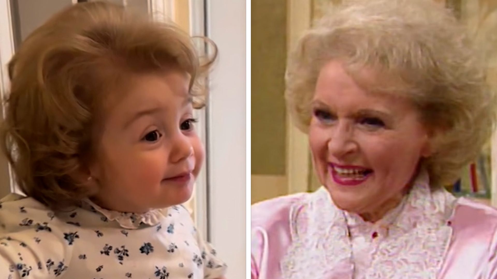 Toddler with 'Golden Girls' throwback hair delights the internet