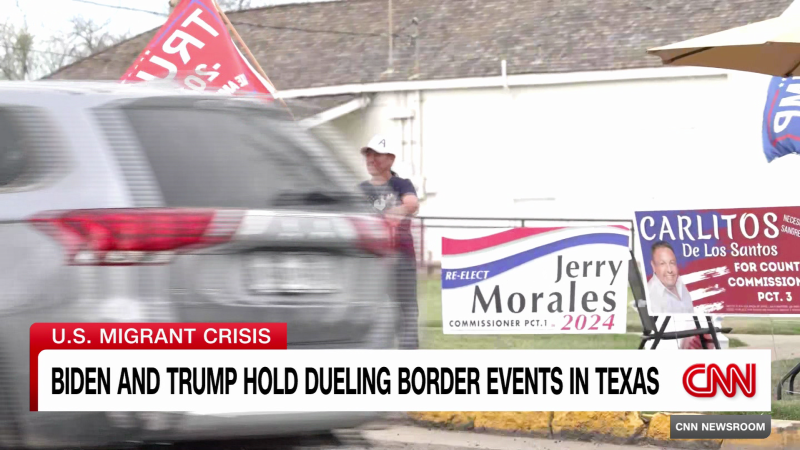 Biden and Trump hold dueling border events in Texas
