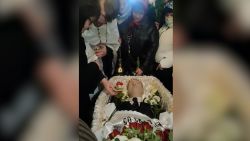 navalny mother at funeral