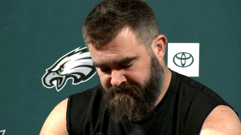 Jason Kelce Gives Emotional Goodbye During Retirement Announcement | CNN