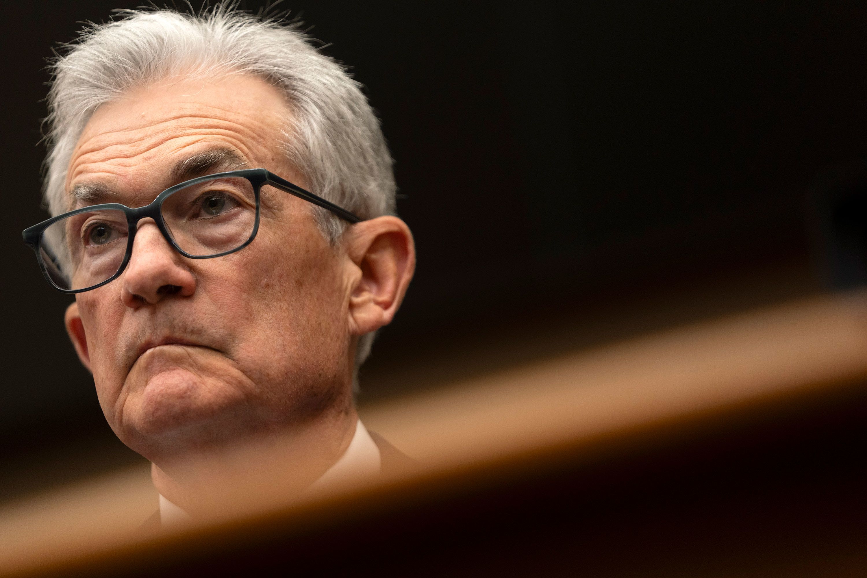 Federal Reserve Chair Jerome Powell appears before the House Financial Services Committee in Washington, DC, on Wednesday, March 6.