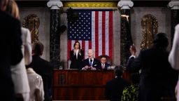 WASHINGTON, DC - MARCH 7: U.S. President Joe Biden delivers the annual State of the Union address before a joint session of Congress in the House chamber at the Capital building on March 7, 2024 in Washington, DC. This is Biden's final address before the November general election.  (Photo by Shawn Thew-Pool/Getty Images)