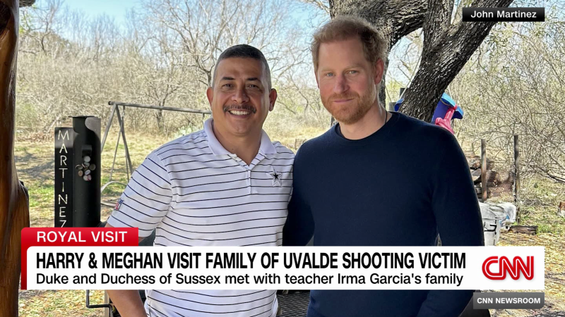 Prince Harry and Meghan visit family of Uvalde shooting victim