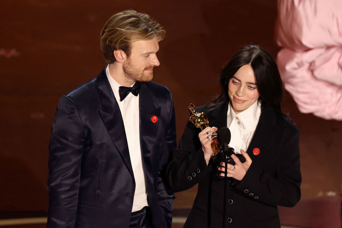 Billie Eilish and Finneas O'Connell win the Oscar for Best Original Song for 