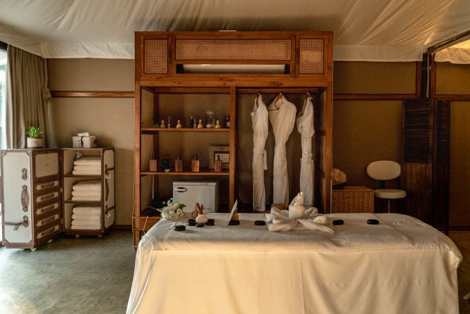 <strong>Deeper relaxation: </strong>There’s a Spa Tent offering treatments including invigorating massages.