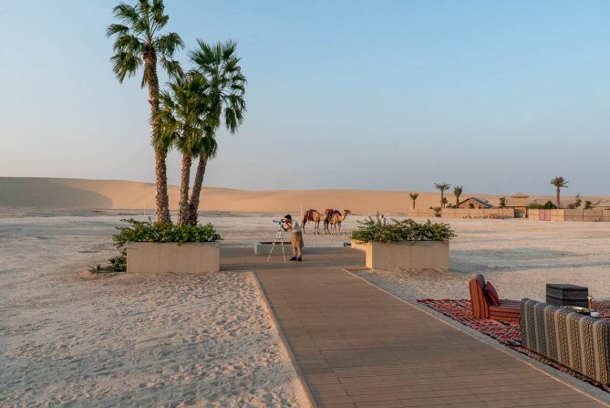 <strong>Room to roam:</strong> Guests can enjoy numerous activities in the surrounding desert, including guided nature walks.