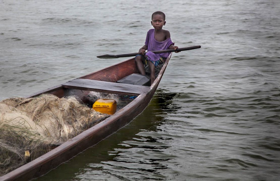 Boy on Boat, Brong Ahafo Region, Ghana.