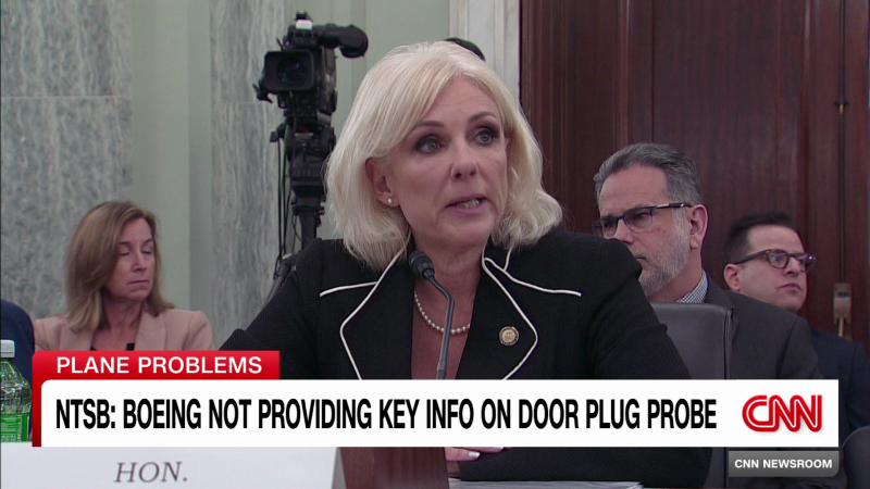 Boeing unable to provide key information in door plug blowout investigation, NTSB chair says