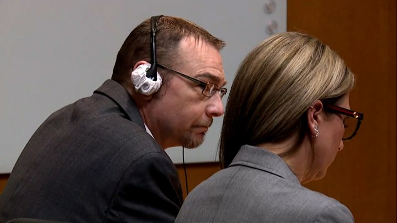shows James Crumbley’s reaction to guilty verdict