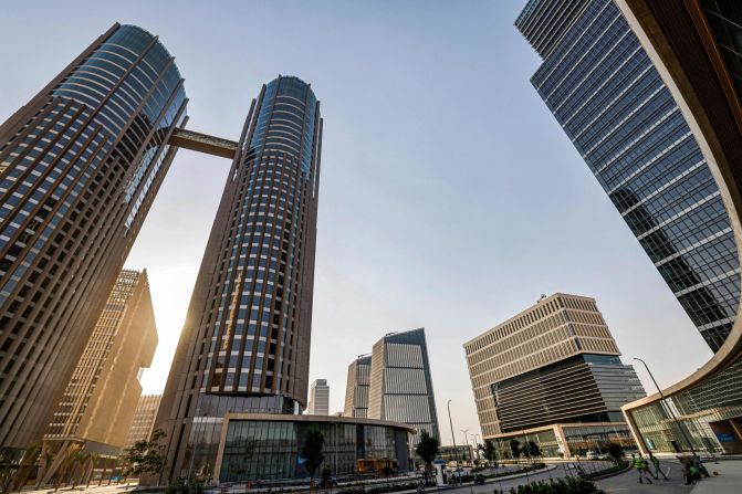 The business and finance district is currently under construction. Developers hope it will become a center for African and Middle Eastern trade, with businesses from the wider region moving their global headquarters there. 