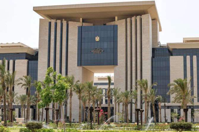 Government ministries, such as the Ministry of Justice (pictured), have relocated to the new city, with around 48,000 employees working there, according to Khaled Abbas, chairman of the Administrative Capital for Urban Development (ACUD), the company overseeing the project.
