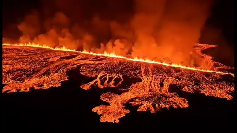 Iceland's Volcanic Eruption Forces Evacuation of Blue Lagoon and Grindavik Town, Marking a New Phase in Volcanic Activity on the Country.