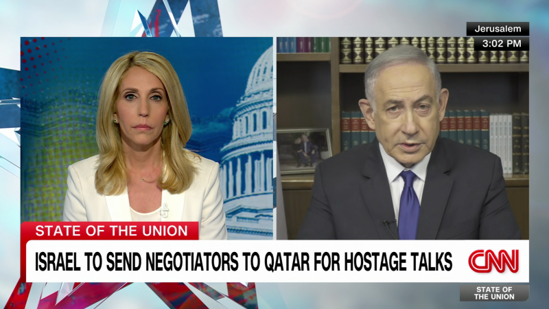 Dana Bash press Netanyahu over Gaza humanitarian crisis | CNN Politics