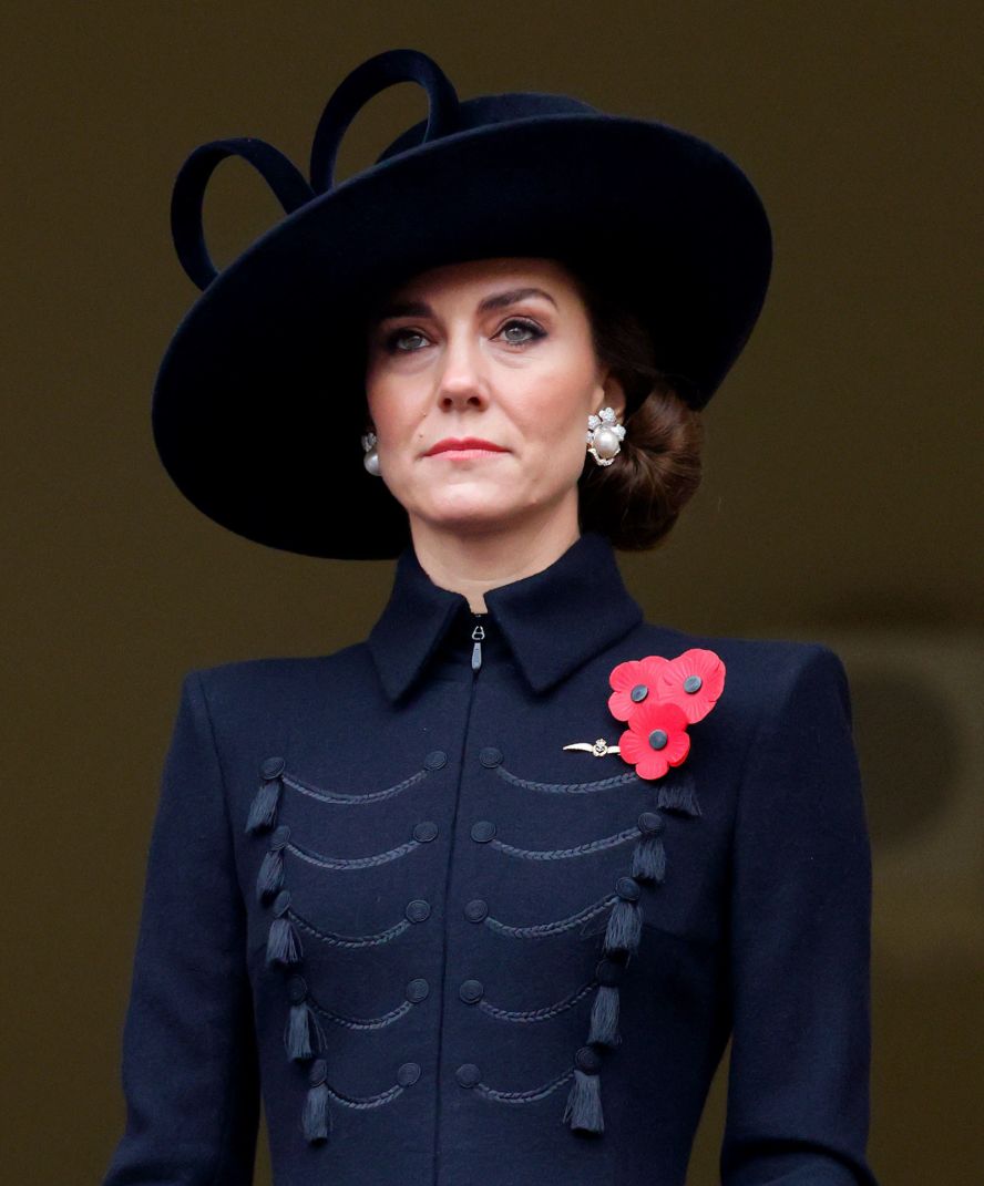 Kate attends the National Service of Remembrance at The Cenotaph in London in November 2023. Every year, members of the British royal family join politicians, veterans and members of the public to remember those who have died in combat.