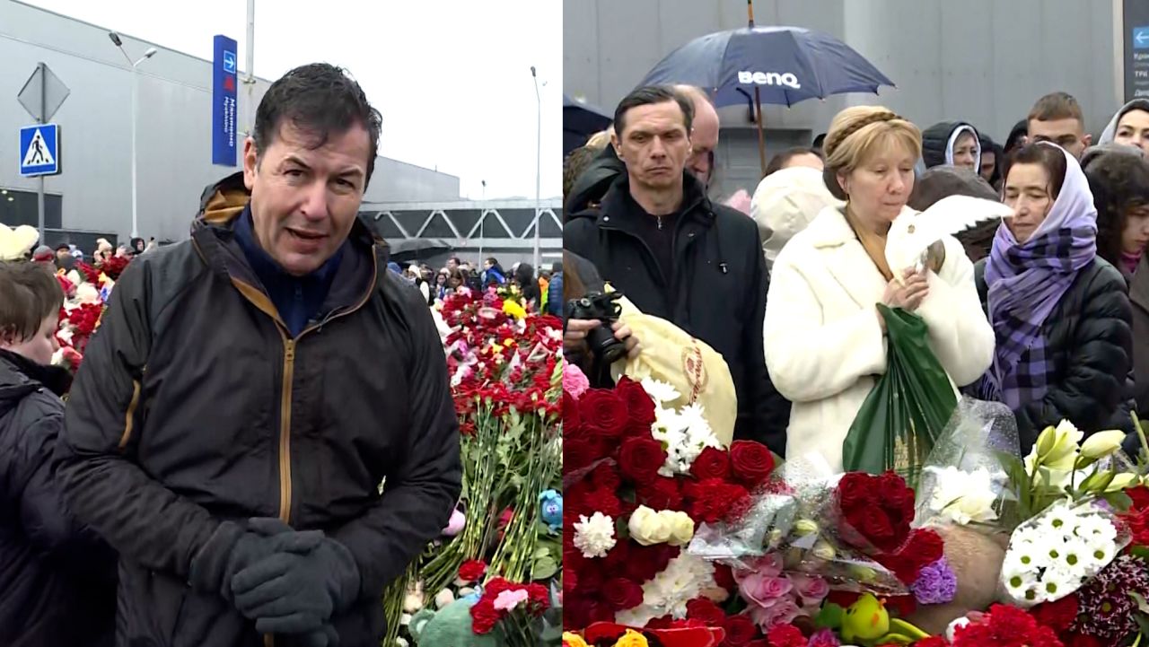 Huge crowds pay respects outside Moscow terror attack venue