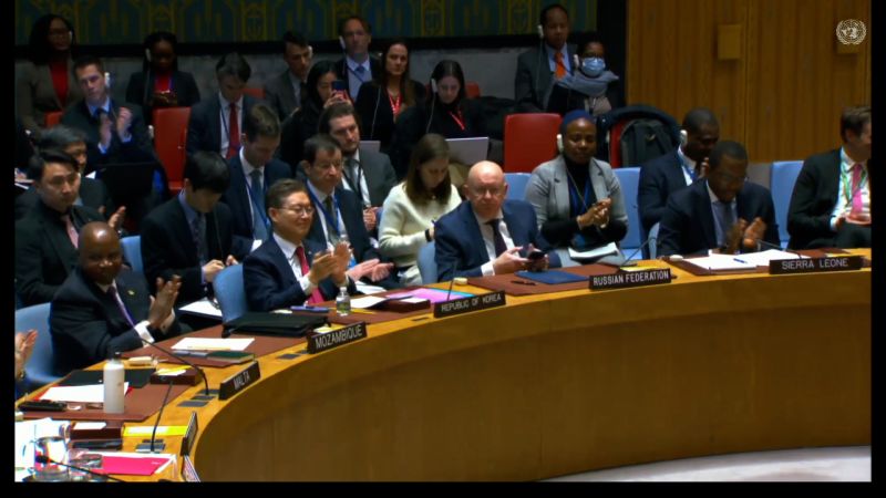 Watch UN Security Council Vote On Gaza Ceasefire Resolution | CNN