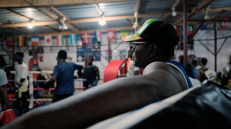"I see it like a university for boxing. If you are a good boxer and you're from some other region (of Ghana), you need to come to Jamestown," says Ofori Asare, (pictured, right) coach of Ghana's national boxing team, dubbed "The Black Bombers." They are responsible for four of the country's five Olympic medals since it began competing in 1952.
