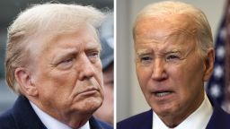 Former President Donald Trump and President Joe Biden.